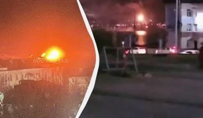 Палає нафтоналивний термінал "Шесхаріс" в РФ: що відомо про атаку на Новоросійськ