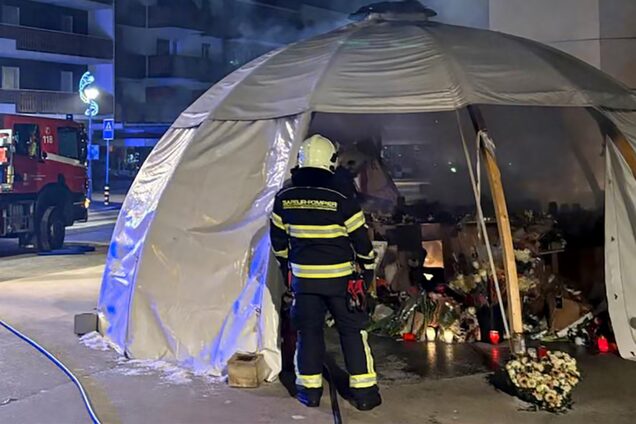 У Швейцарії спалахнув меморіал жертвам пожежі в барі під час новорічної вечірки: деталі